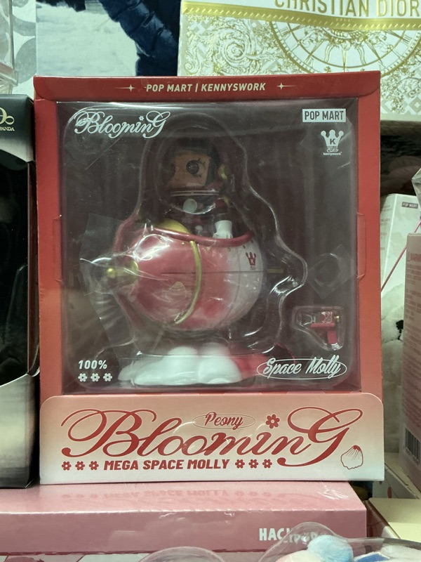 その他 POP MART MEGA SPACE MOLLY Blooming-Peony MEGA Space Molly 100% Blooming Series Peony Figurine - 绽放