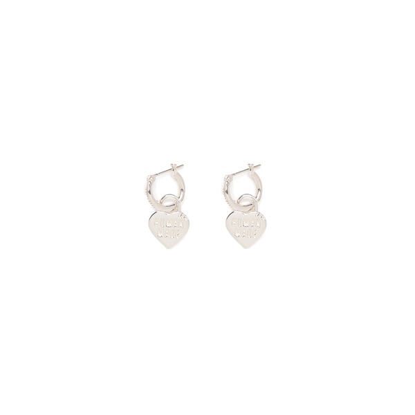 Human Made Heart Earrings Silver Shop Authentic at SASOM