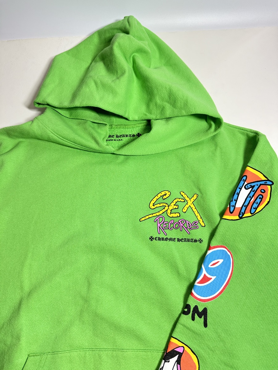 パーカー・フーディ Chrome Hearts Matty Boy Sex Records Hoodie Citrus Chrome Hearts Mattyboy 'Sex Records' Pullover Hoodie – Alex