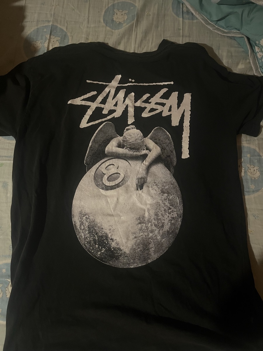 ช้อป Stussy Angel T-Shirt Blackของแท้ที่ SASOM
