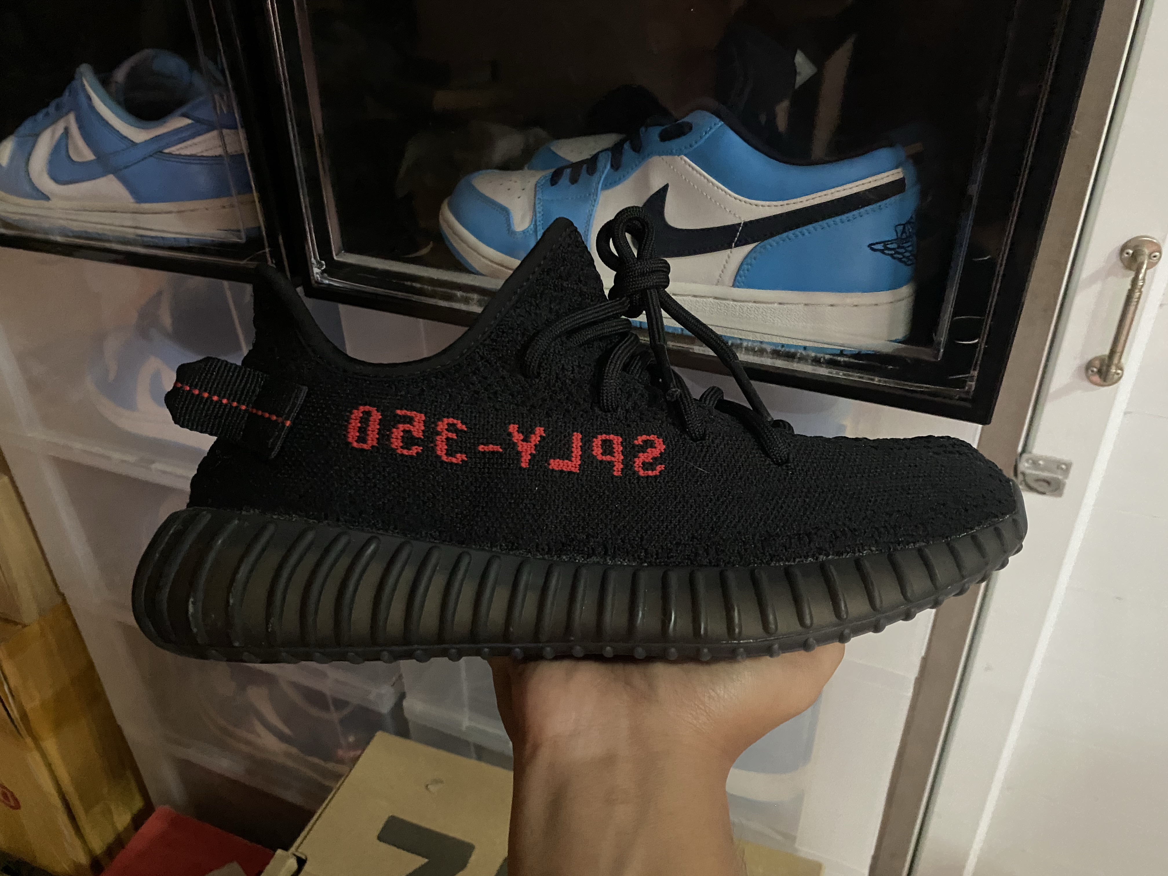 yeezy bred reflective