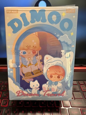 เช็คการ์ด) Pop Mart Night Cat (Dimoo Dream Travel Series