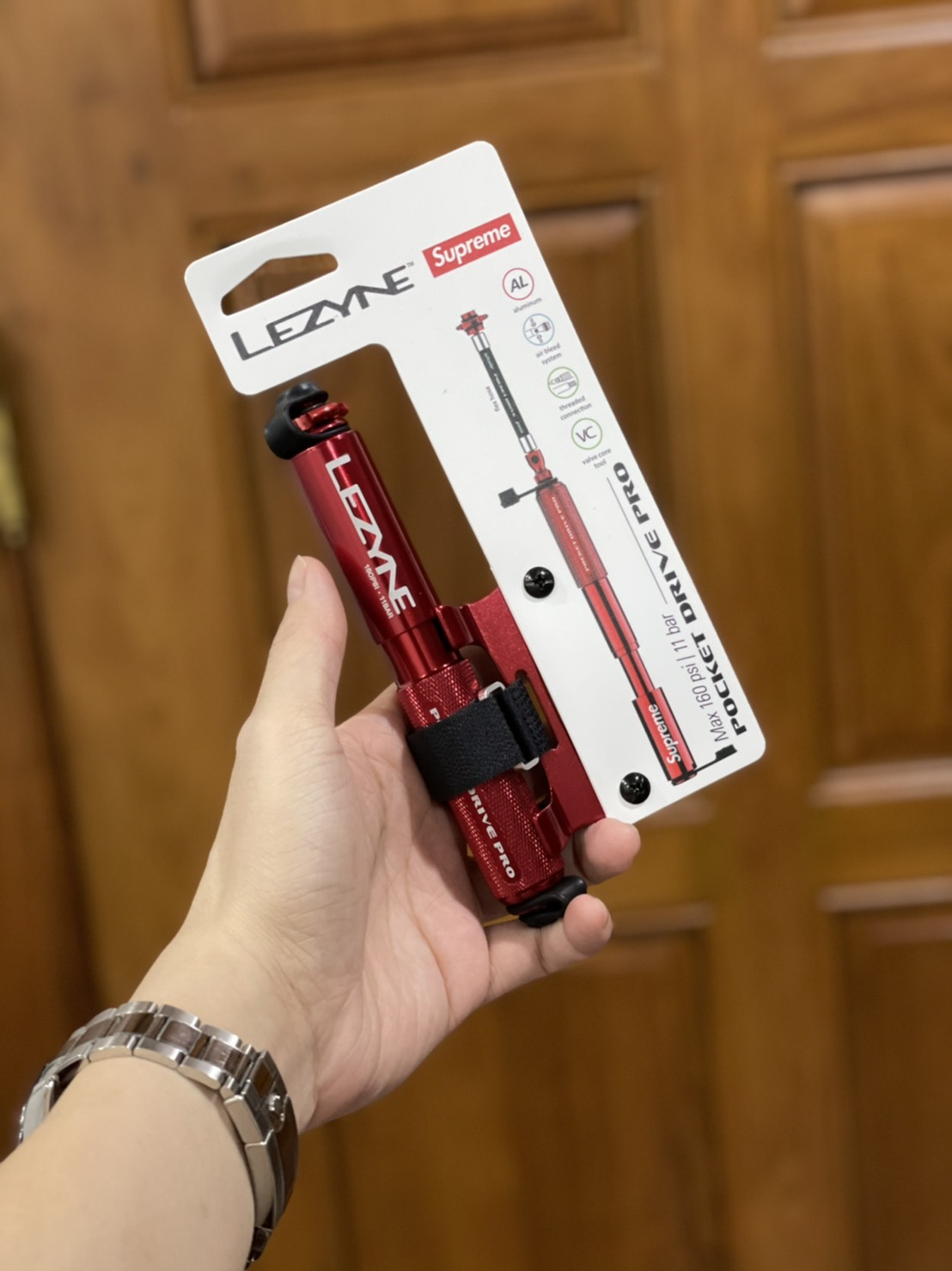 Supreme Lezyne Pocket Drive Pro Bike Pump Red | ของแท้