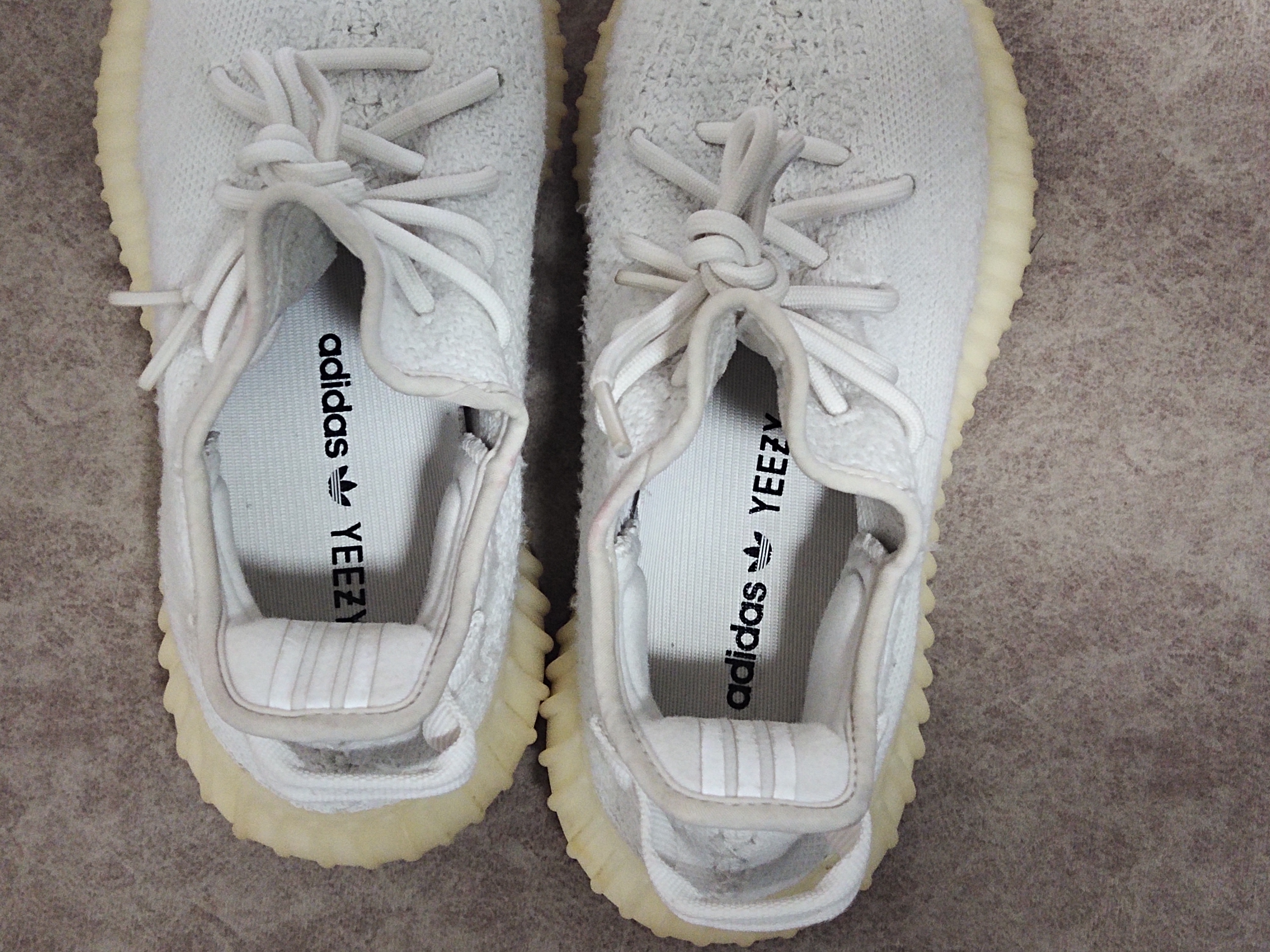 dirty cream white yeezy