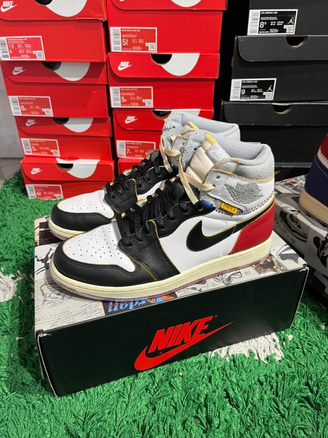 Jordan 1 retro high cheap union los angeles black toe