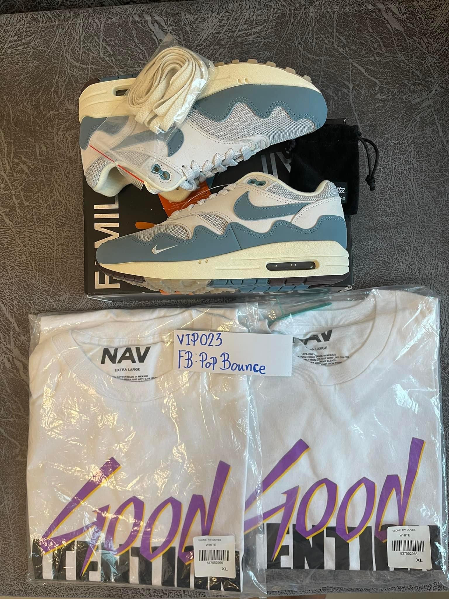 VLONE X NAV 'GOOD INTENTIONS' White Tee 