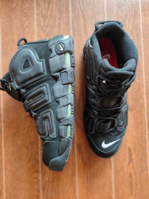 Nike air more uptempo x store supreme black