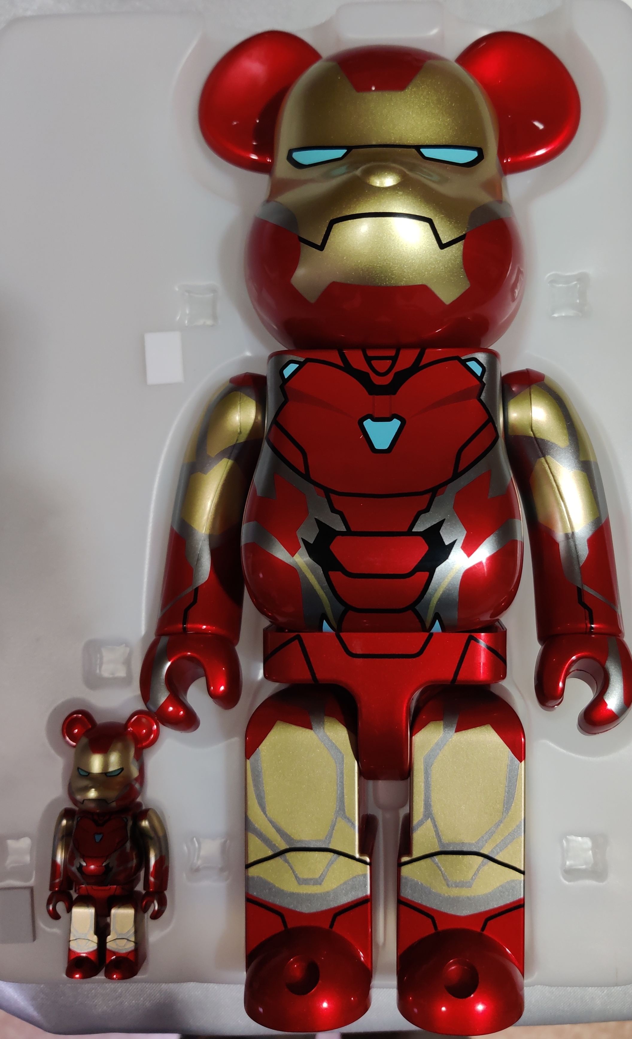Bearbrick x Marvel Iron Man Mark 85 Set 400% + 100% | Sasom