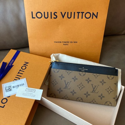 Shop Louis Vuitton Slim purse (M80390, M80348) by BrandShoppe
