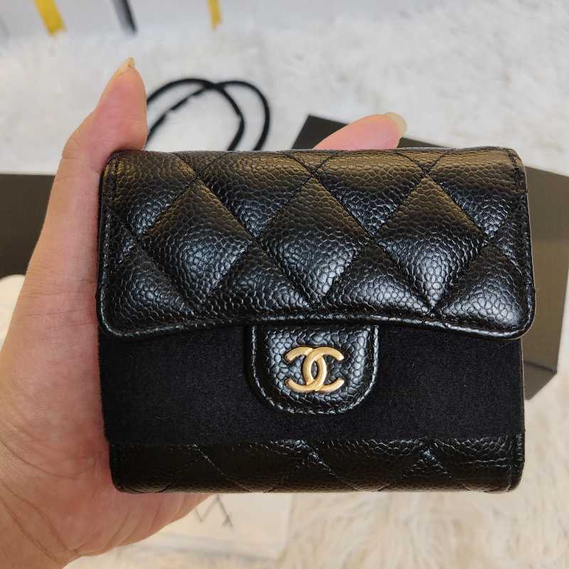 小物 CHANEL CC Mark Wallet Caviar Skin Black CHANEL CC Mark Wallet Caviar Skin Black