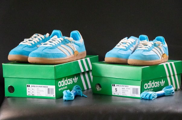 adidas gazelle silver green womens adidas Samba ADV Shoes - Unisex - Blue Bird / Cloud White / Gold