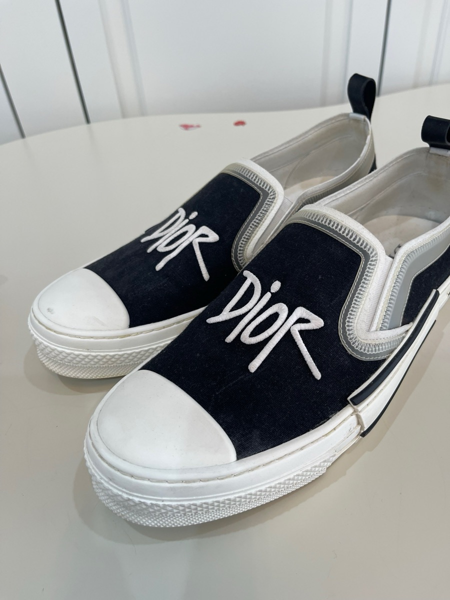 Buy & Sell Dior And Shawn B23 Slip-On Sneaker Black | SASOM