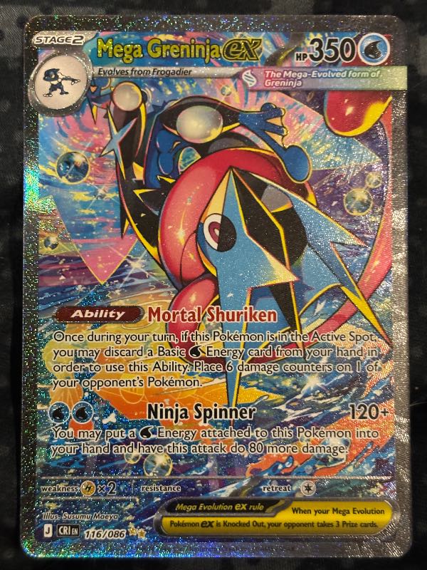 SASOM | ของสะสม Pokemon MEGA Greninja ex SAR [M4 114/083