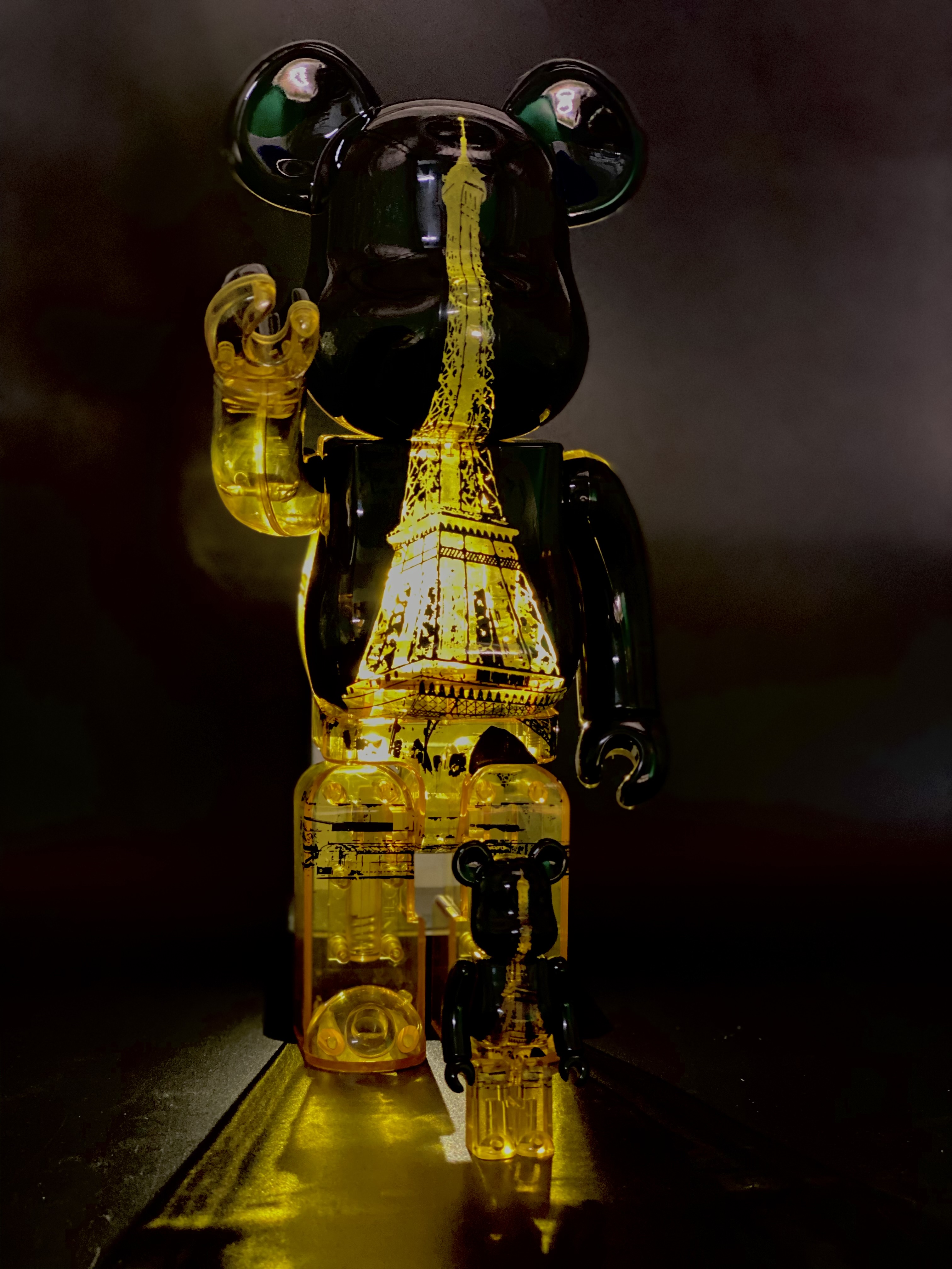 SASOM | ของสะสม BE@RBRICK EIFFEL TOWER GOLDEN GOWN Ver. 400% + 100