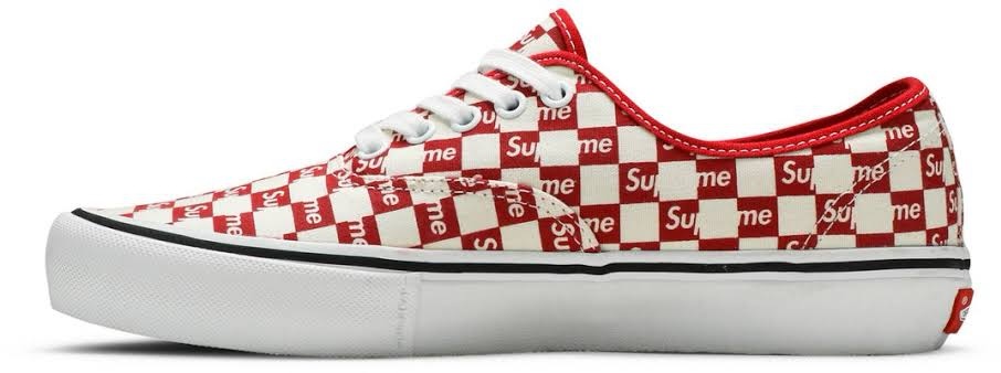 Supreme Vans x Supreme Authentic Pro Checkers Black