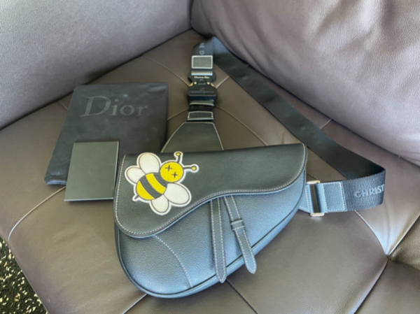 Dior x kaws shop saddle bag