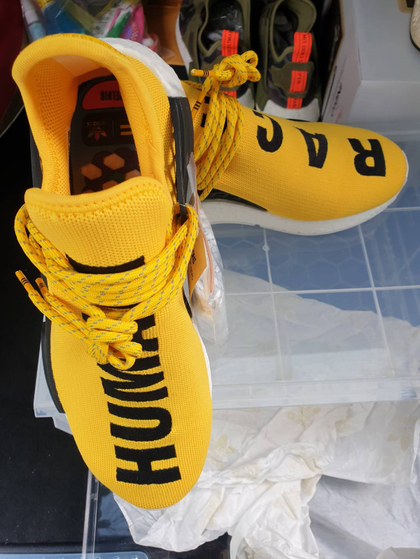 adidas NMD HU Pharrell Human Race Yellow Men's - BB0619 - US