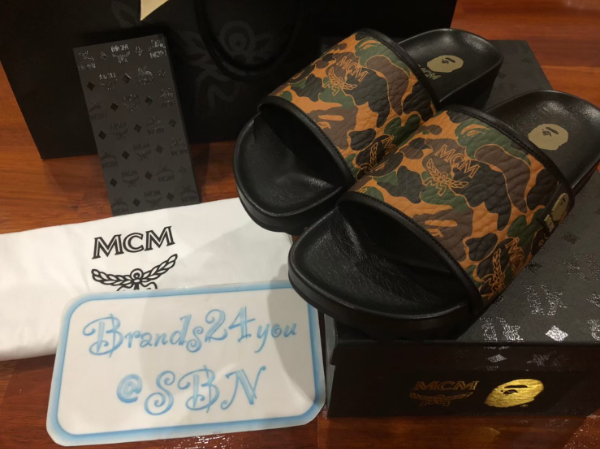 Bape x mcm online slides