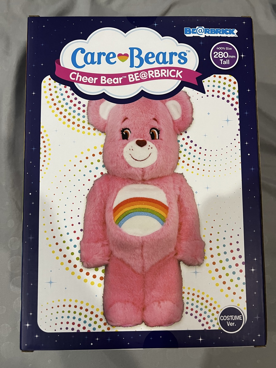 Medicom Care Bears Cheer Bear Costume Ver. 400% Bearbrick