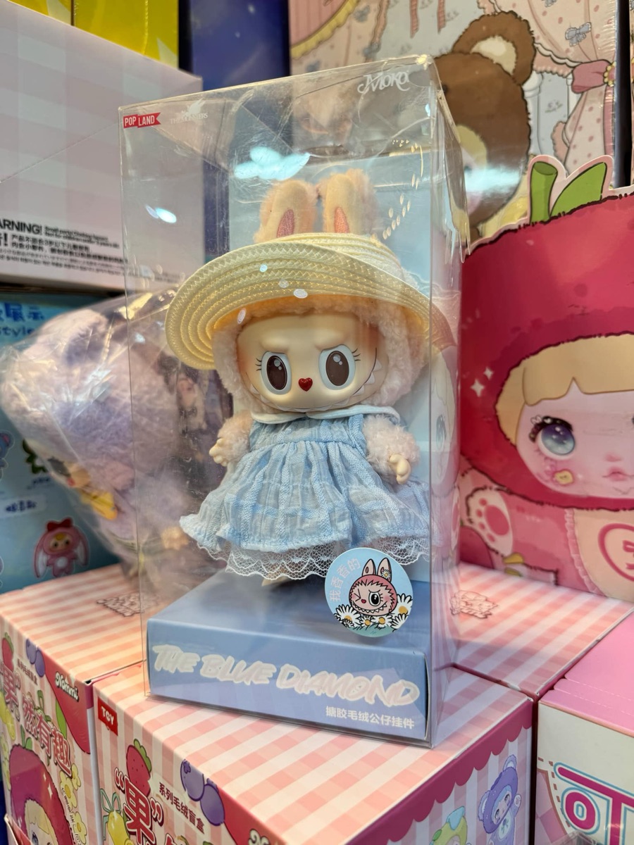 Pop Mart The Monster Labubu Mokoko V3 The Blue Diamond