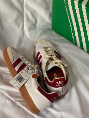 Adidas x Sporty ★ Rich Samba OG Cloud Collegiate Burgundy adidas Samba Sporty & Rich White Collegiate Burgundy Men's