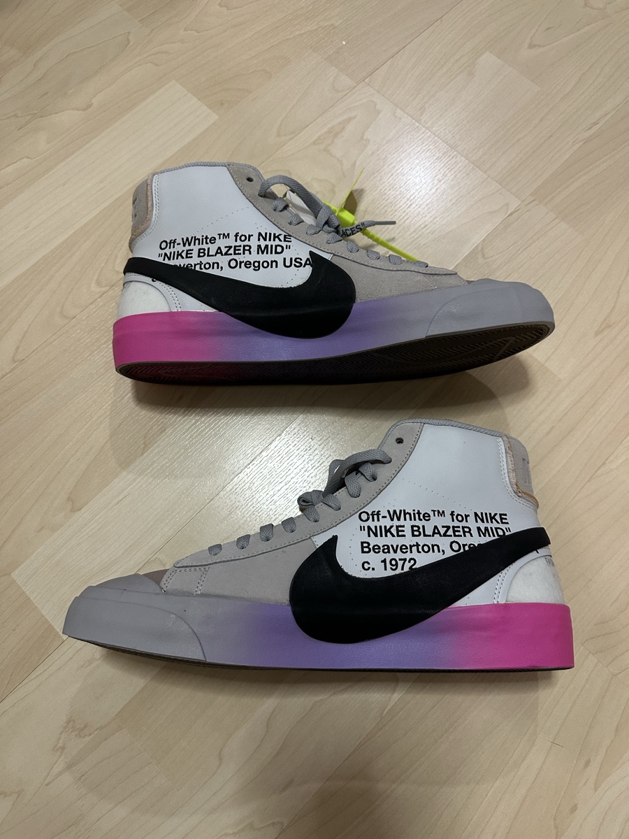 nike blazer off white wolf grey