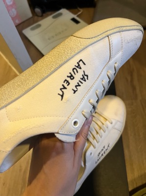 Saint Laurent Court Classic SL/06 Embroidered Sneakers In