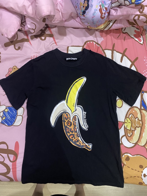 Buy Palm Angels Leopard Banana Classic Tee Black | SASOM