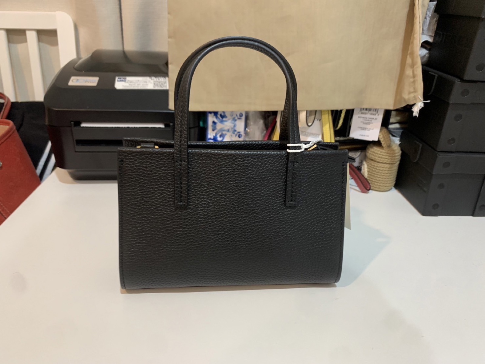Tory Burch Blake Mini Tote Black Shop Authentic at SASOM