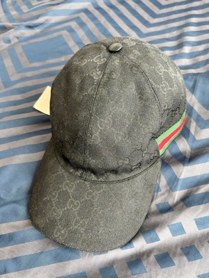 GUCCI Baseball Cap 200035 KQWBG Men's GG Canvas Hat Webline