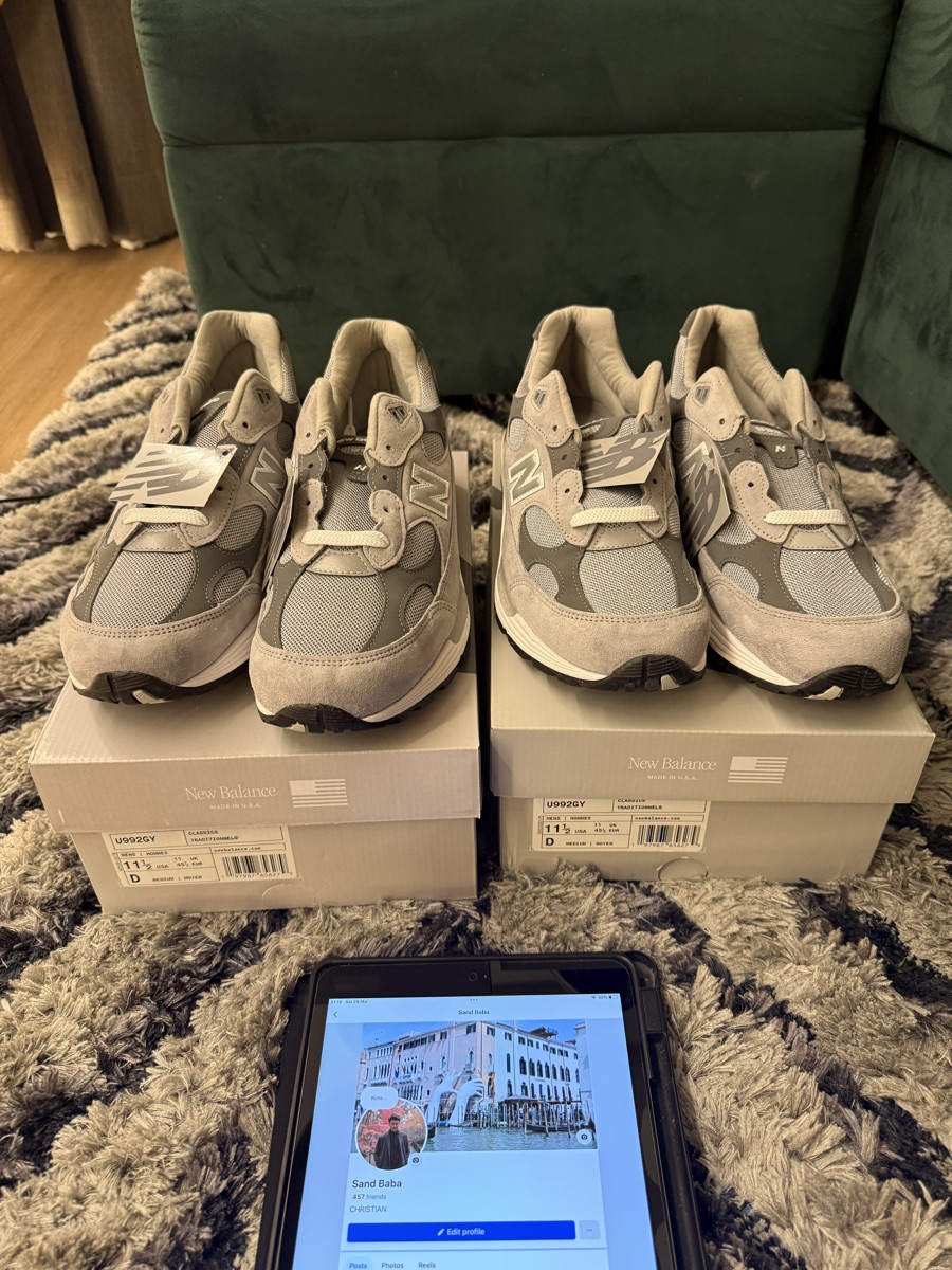 国内 2025年 3/14 発売】New Balance U992 GY “Grey