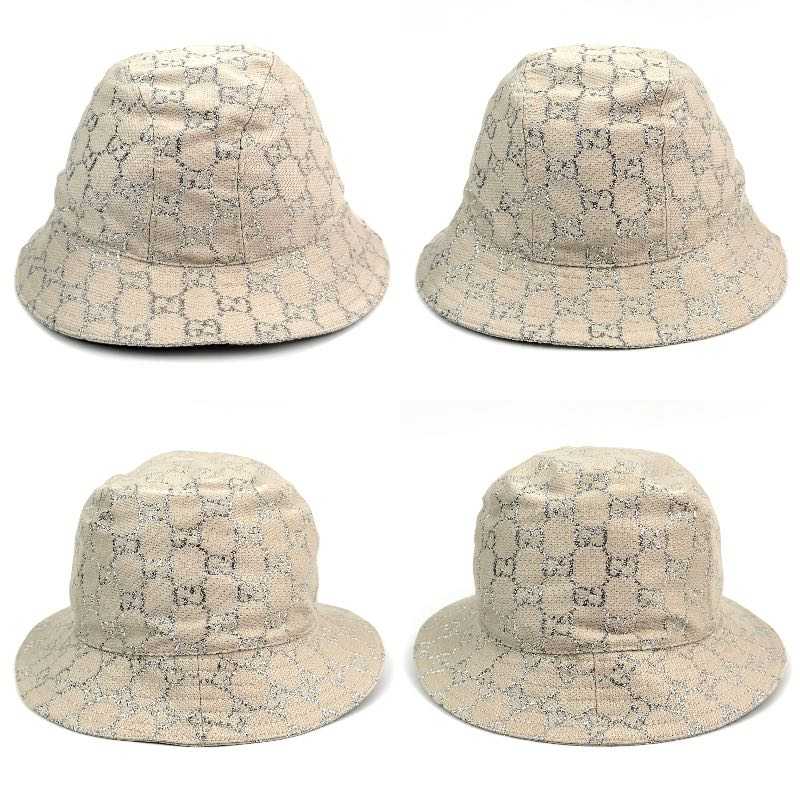 Buy Gucci GG Lame Bucket Hat White Silver | SASOM