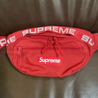 SASOM | bags Supreme SS18 Waist Bag Red Check the latest price now!
