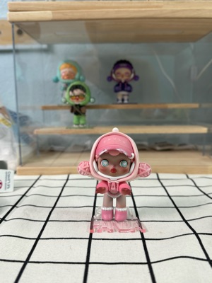 เช็คการ์ด) Pop Mart Pink Girl (SKULLPANDA Hypepanda Series เช็คการ์ด) Pop Mart Pink Girl (SKULLPANDA Hypepanda Series