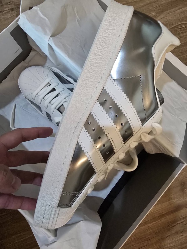 adidas gazelle silver green womens Adidas Prada X Superstar White Sneaker Shoes (Size 40)