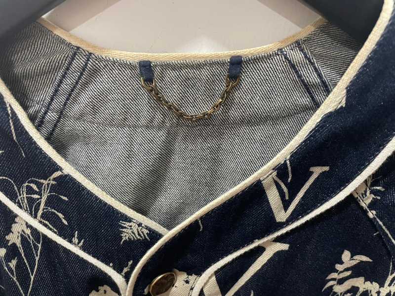 Buy Louis Vuitton LOUISVUITTON Size: XS RM202M VFV HJS15W 1A7XFP LV Leaf  Denim Baseball Short Sleeve Shirt from Japan - Buy authentic Plus exclusive  items from Japan