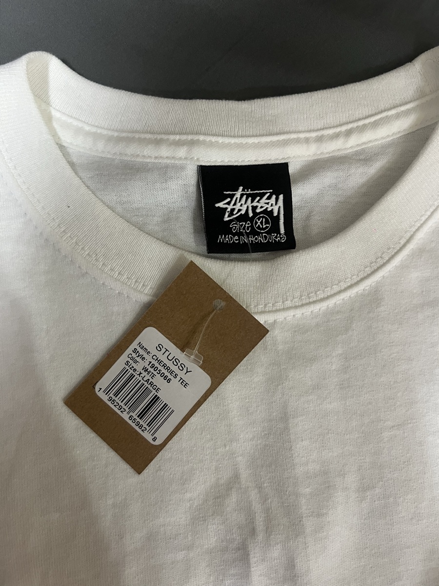 Stussy Cherries Tee White Shop Authentic at SASOM Stussy Cherries Tee White Shop Authentic at SASOM