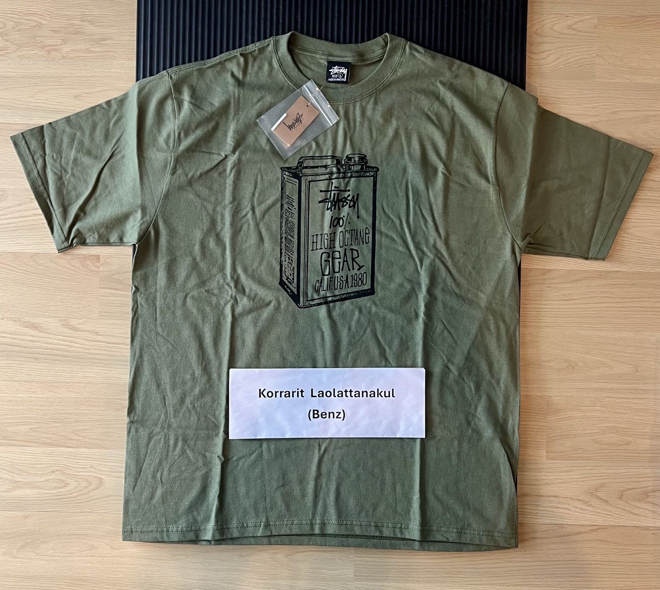 ★送料・関税込★Stussy★Stussy High Octane T-Shirt★Olive★ Stussy Basic Stussy Pigment Dyed T-shirt Olive メンズ - SS24