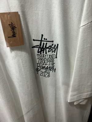 Stussy Bangkok 限定 ロンT ホワイト S バンコク ステューシー preorder stussy official Stussy EXCLUSIVE BANGKOK Tee Size