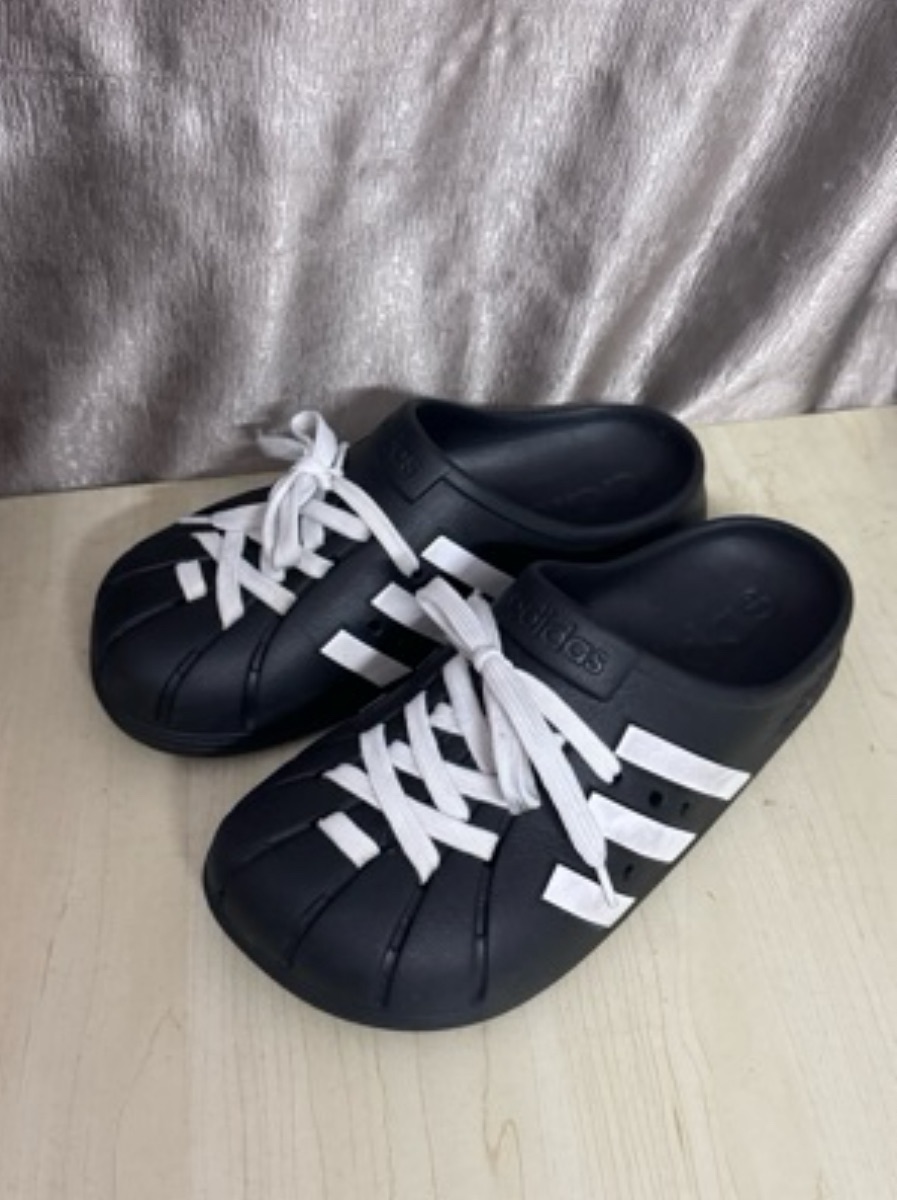 Buy & Sell adidas Adilette Clog Black White | 100% Authentic