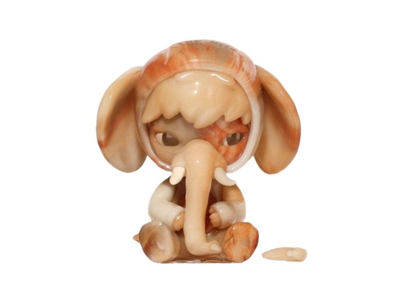 その他 POP MART  hirono  Elephant in the Room POP MART HIRONO Elephant In The Room Kawaii Action Figure