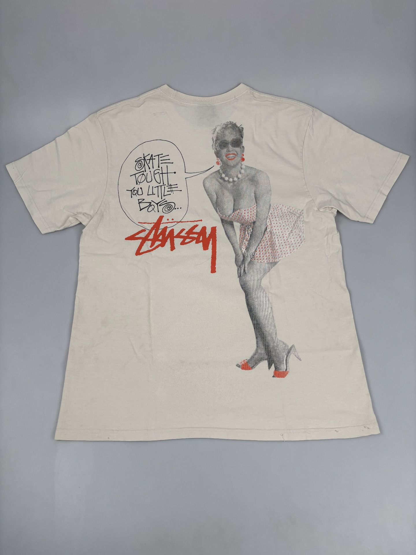 Stussy Skate Tough Tee White Shop Authentic at SASOM