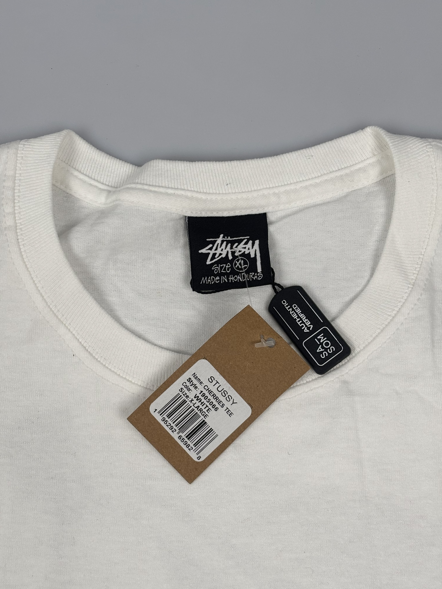 Stussy Cherries Tee White Shop Authentic at SASOM