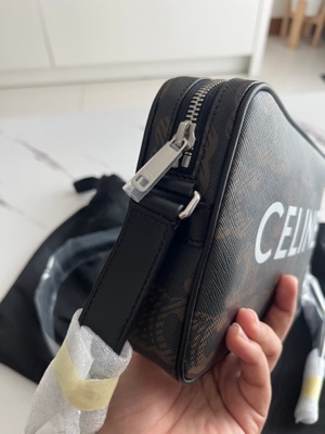 Shop CELINE Triomphe Medium Backpack in triomphe canvas xl with celine  print (188382EOI.38SI) by Lilystore25