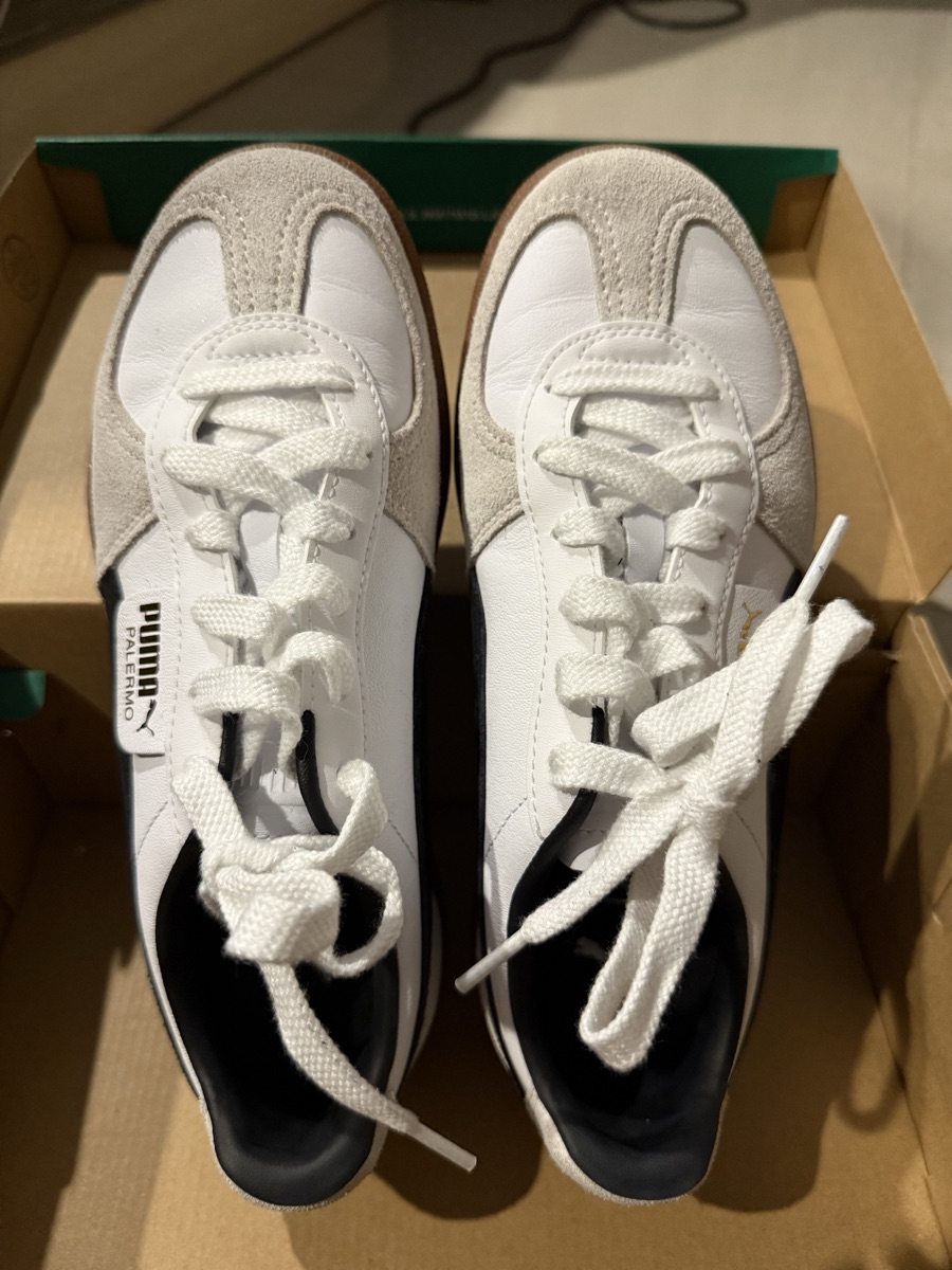 Puma Palermo Lth Unisex Sneakers White-Vapor Gray-Gum