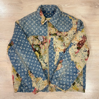 Louis Vuitton Destroyed Workwear Denim Jacket, Men's Fashion, Coats, Jackets  and Outerwear on Carousell