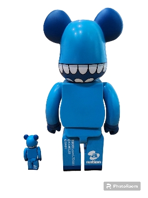 BE@RBRICK a-nation x KAWS Chompers 400% + 100% | ของแท้