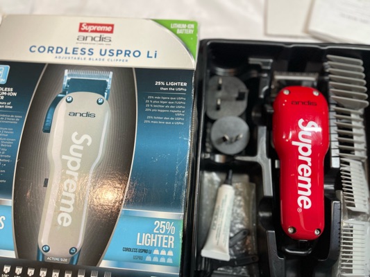 Supreme Andis Envy Li Adjustable Blade Clipper Red 