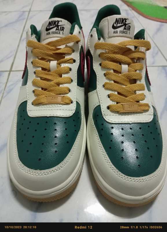 Nike Air Force 1 Low Sail Green Red FD9063-163