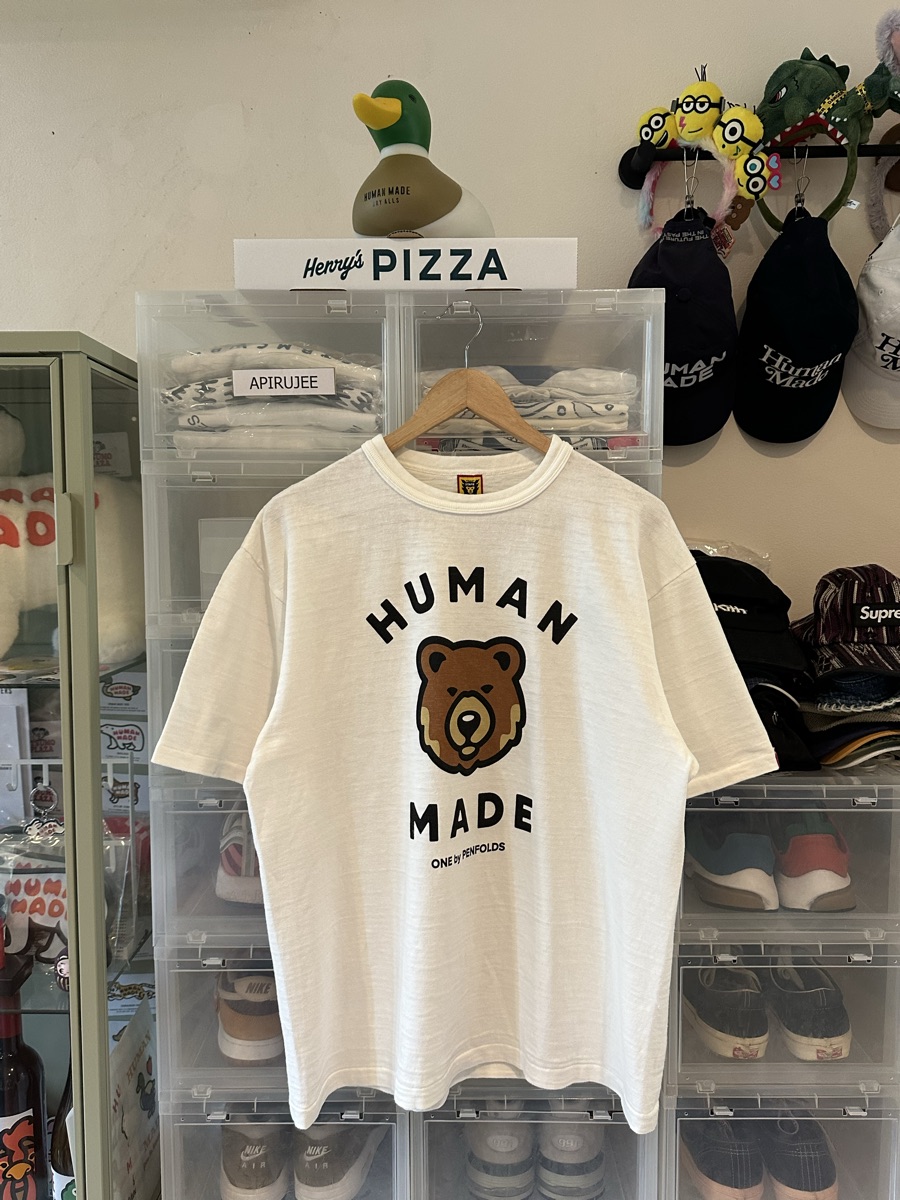 Human Made x One By Penfolds Bear T-Shirt White | ของแท้